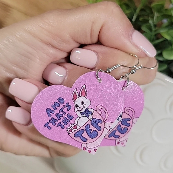 Spill the Tea Drop Earrings - Picture 1 of 6